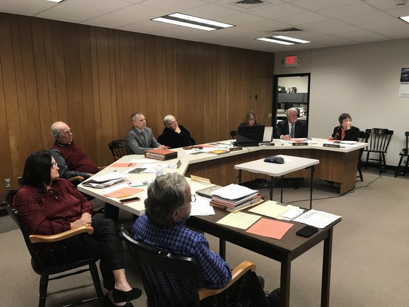 Photo White Township Board of Supervisors meeting