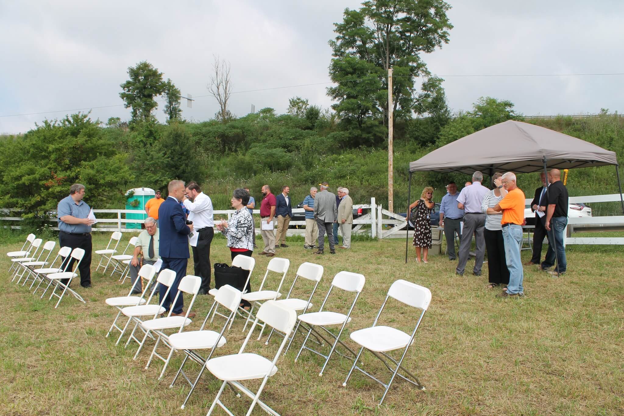 Photo Groundbreaking for WTMA Rte 286E Sewer Extension