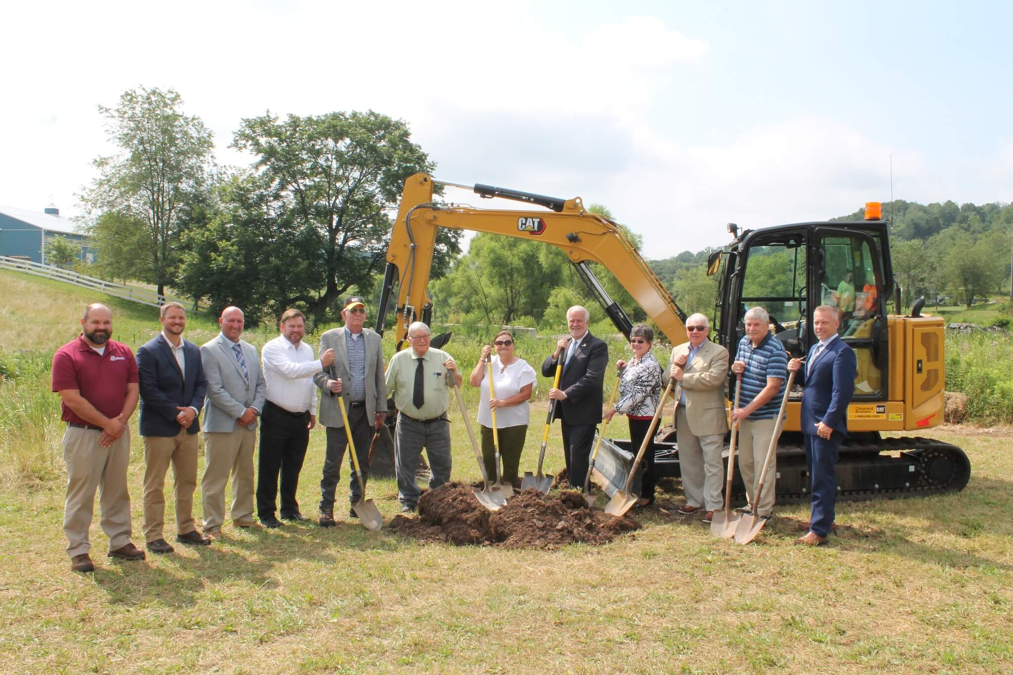 Photo Groundbreaking for WTMA Rte 286E Sewer Extension